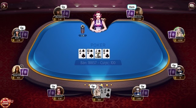 Bàn chơi Poker tại Zowin